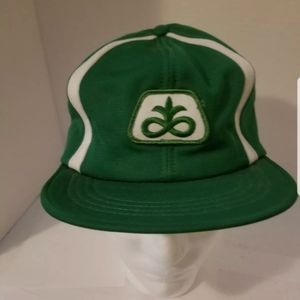 Vintage Pioneer Seed Snapback Patch Hat USA